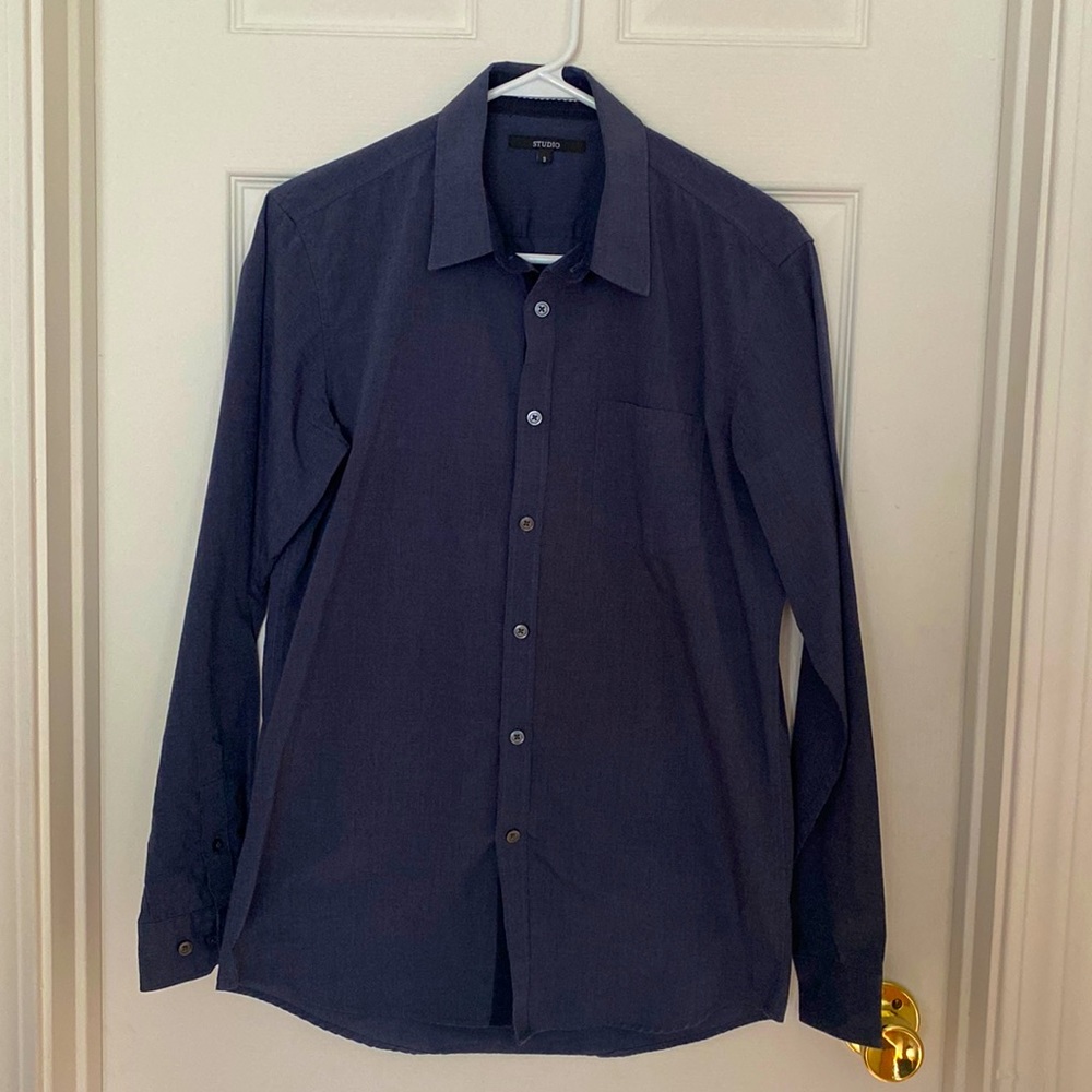 Studio Mens Casual Button Down Shirt